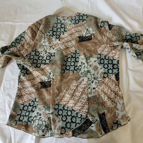 Giorgio Fiorlini Multi Color Blouse XL - Picture 9 of 10